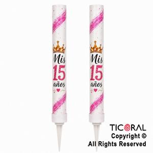 KIT DECO TORTA MIS 15 (12 UNIDADES)